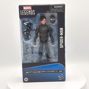 Marvel Legends Spider-Man 3 Action Figure Black Suit Symbiote Tobey Maguire